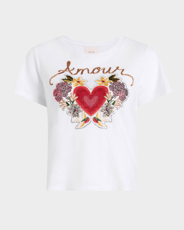 Western Amour Shrunken Crewneck Tee